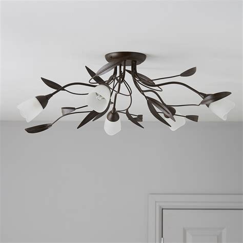 See more ideas about kitchen lighting, ceiling lights diy, ceiling lights. Cloe Brown Bronze Effect 5 Lamp Ceiling Light ...