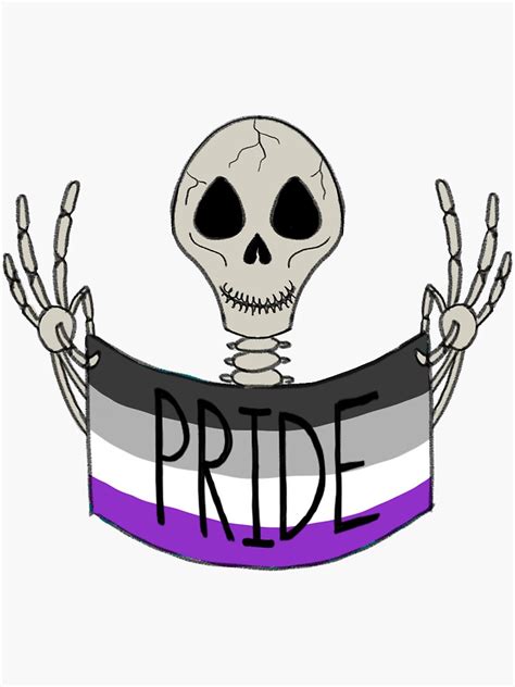 Asexual Pride Flag Sticker By Marsfelicity Redbubble