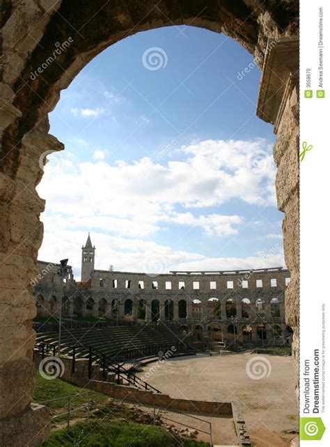 Amphitheater In Pula Croatia Stock Photo Image Of Arena Roman 3558670