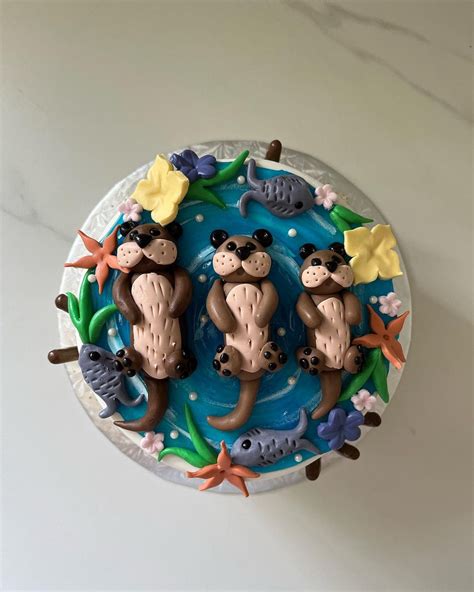 12 Otter Cake Designs Toppers Ideas In 2023