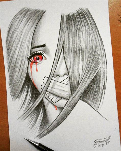 Sad Girl Drawing By Fouadzahiri On Deviantart