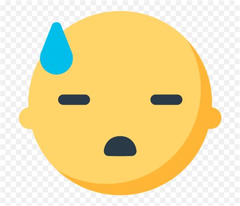 Downcast Face With Sweat Emoji Clipart Significado Desse Emoji Sweat
