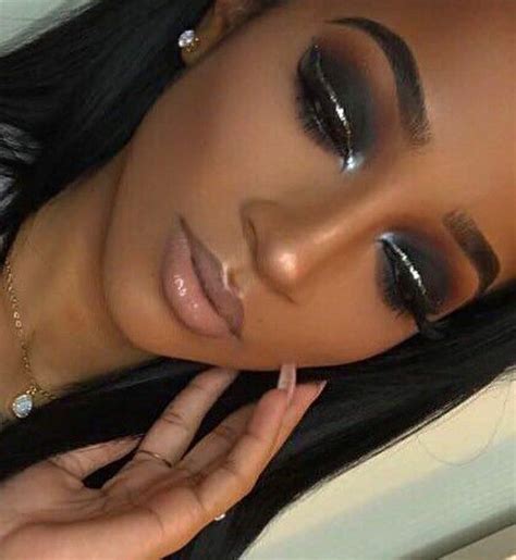 Smokey Eye With Silver Prom Makeup Black Girl Black Makeup Looks Prom