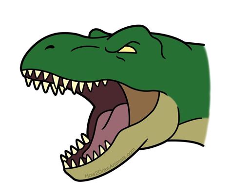 t rex cartoon drawing - Berna Walls