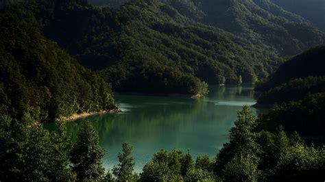 Paisagem Itália Lago Montanhas Árvores Papel De Parede Hd