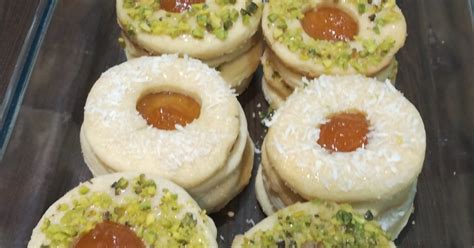 طرز تهیه شیرینی مشهدی مربایی مارمالادی المانی🍪🍯🤤🤤🤤 ️ ساده و خوشمزه توسط 🎀💎محدثه ۸۸💎🎀 کوکپد