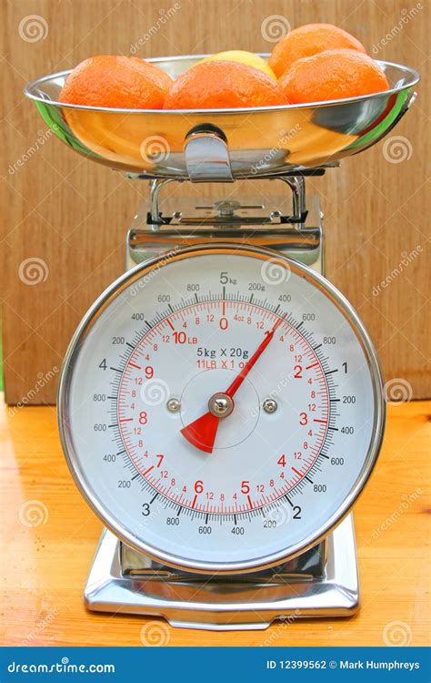 Kitchen Scales With Fruit Stock Photo Image Of Fruit 12399562