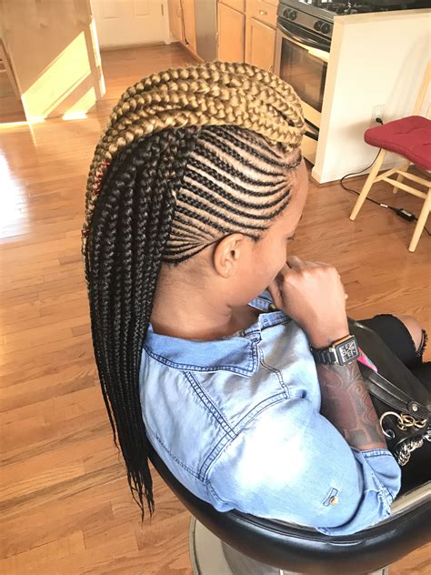 Black Mohawk Hairstyles With Braids Trend Hairtyle Boy