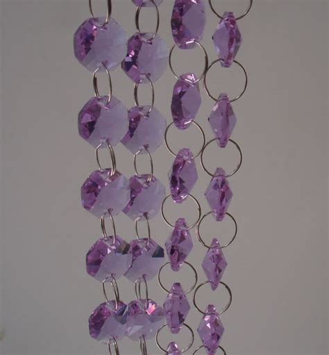 10mlot14mm Octagon Beads Strand Crystal Glass Garland Strand Beads