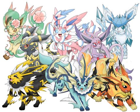 A new form will appear in the appearance/cry section of your pokedex, but a new entry will not be available. Mega Eeveelutions All 2gether by godzilla1030.deviantart ...