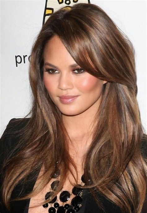Brown Hair Color With Caramel Highlights