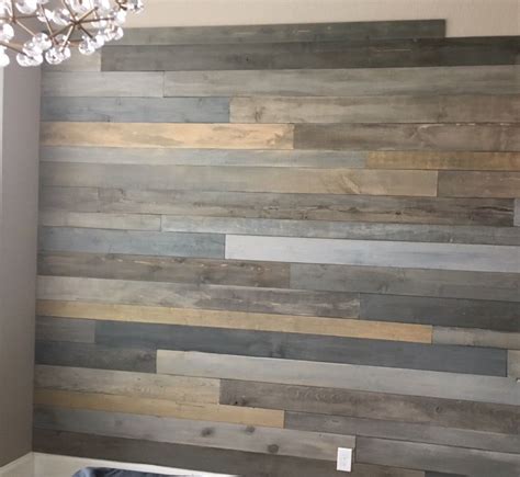 Custom Wood Walls By Homegirl This Has Gold Metallic Planks Combined