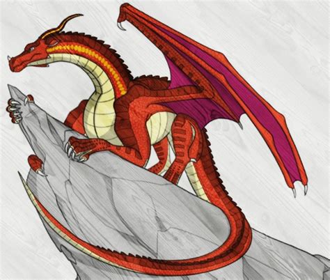 Phoenix The Lost Skywing Wings Of Fire Dragon Drawing Mythical