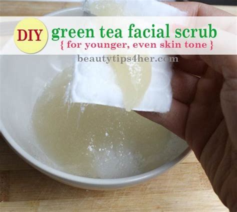 Homemade Green Tea Scrub For Glowing Skin And Even Skin Tone Beauty