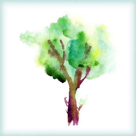 Watercolor Tree Clip Art