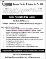 Qatar Electrical Engineer Jobs Images