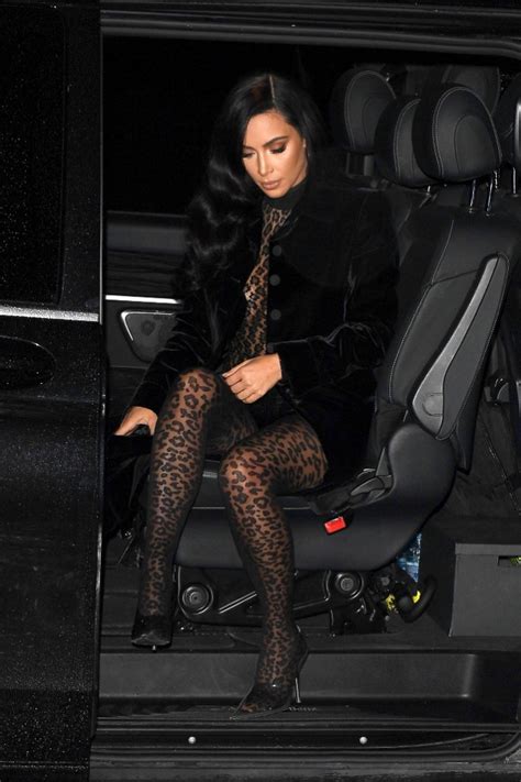 kim kardashian s alaïa cheetah catsuit is fully sheer with clear heels footwear news