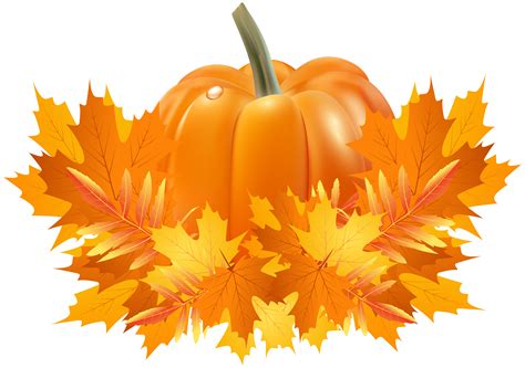 Library Of Fall Pumpkin Leaves Clip Art Freeuse Png Files Clipart Art 2019