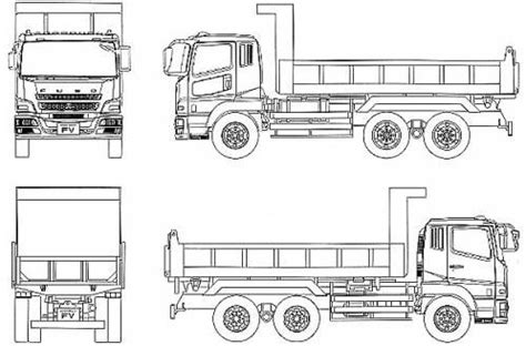 Gambar truk miniatur dari kertas. Sketsa Gambar Mobil Truk Canter - Contoh Sketsa Gambar