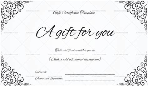 Usually corporate gift certificates are more widely used and are given out to as token of appreciation for a valuable work done by the employee. 44+ Free Printable Gift Certificate Templates (for Word & PDF)