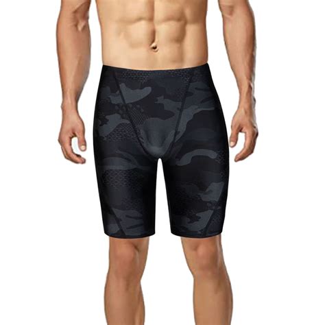 Mens Athletic Swim Jammers Quick Dry Compression Square Leg Swim Brief Swimsuit4xl，g93152