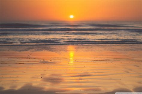 Beautiful Sunrise Beach Ultra Hd Desktop Background Wallpaper For