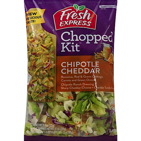 Fresh Express Chopped Kit Salad Chipotle Cheddar Buehlers