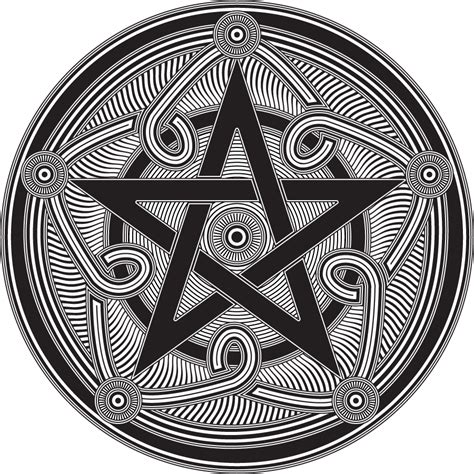 Celtic Pentagram Tattoo Designs Wiccan Pentagr In 2019 Pentagram