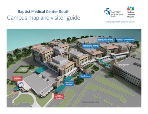 Parking And Campus Map Baptist Medical Center South Jacksonville