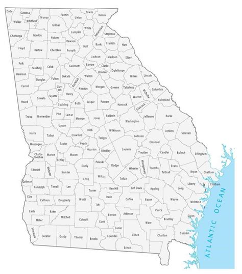 Map Of Georgia Cities And Roads Gis Geography