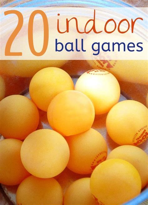Dumb charades, taboo, treasure hunt, etc., are some of the most common and interesting indoor games for adults. 20 Indoor Ball Games for Kids | Indoor, Gaming and Activities