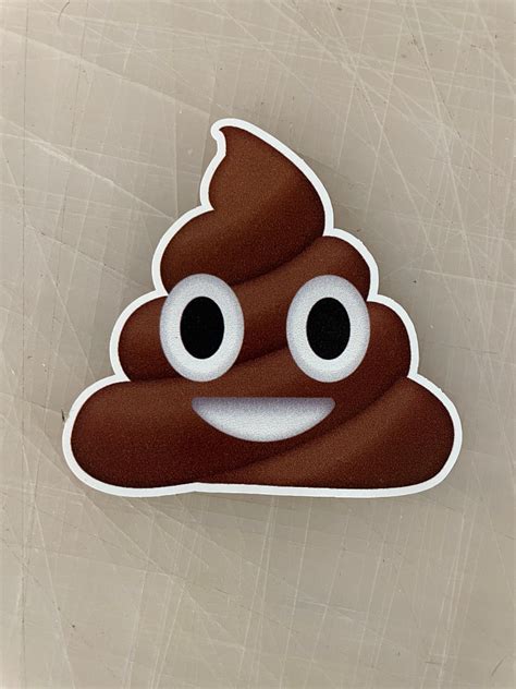 Poop Emoji Sticker Etsy