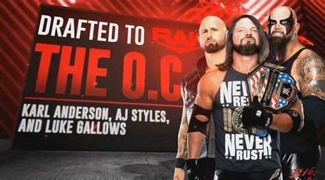 The Oc Is Going To Raw Ajstyles Wwe Wwedraft Aj Styles The Oc