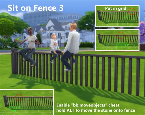 My Sims 4 Blog Sit And Lean On Fence Mod By Artrui