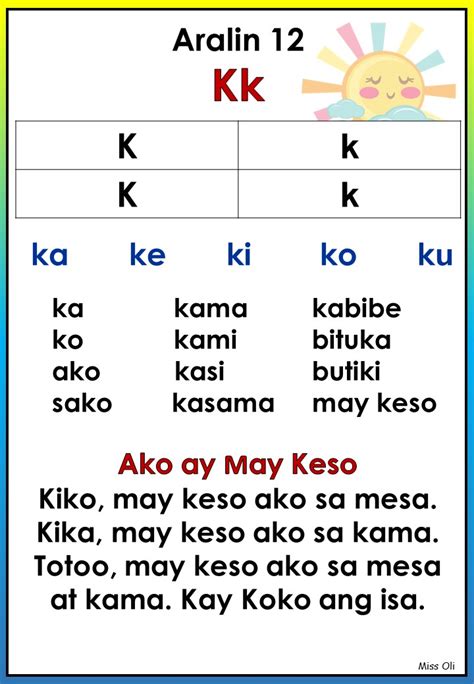 Unang Hakbang Sa Pagbasa Marungko Approach At Montessori Letters Aralin Yy Template Mikrotik
