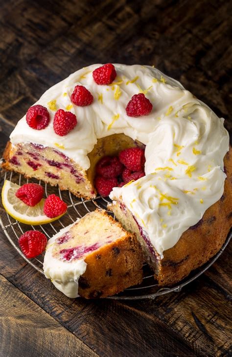 Easy Lemon Raspberry Bundt Cake Raspberry
