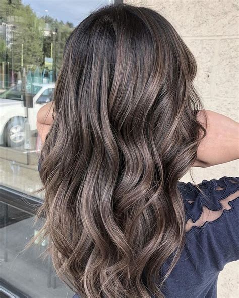 It's also the perfect way to try out the silver hair trend without regrets or destroying naturally dark hair. Dimensional ash brown ️ ️ ️ (With images) | Brunette hair ...