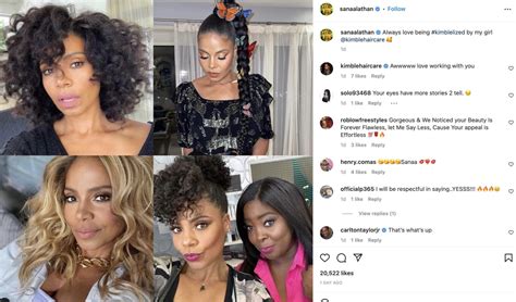 That Blonde Though Sanaa Lathan Wows Fans With Stunning Selfies Of