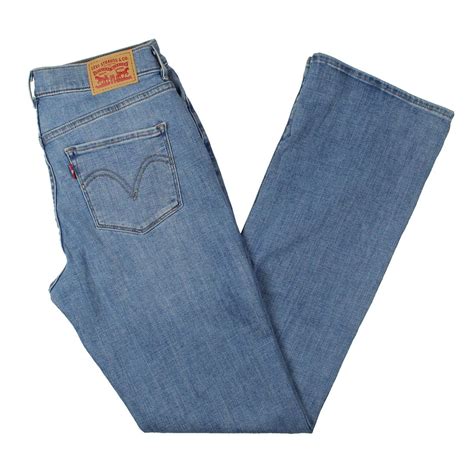Levi S Womens Blue Classic Mid Rise Denim Bootcut Jeans BHFO EBay