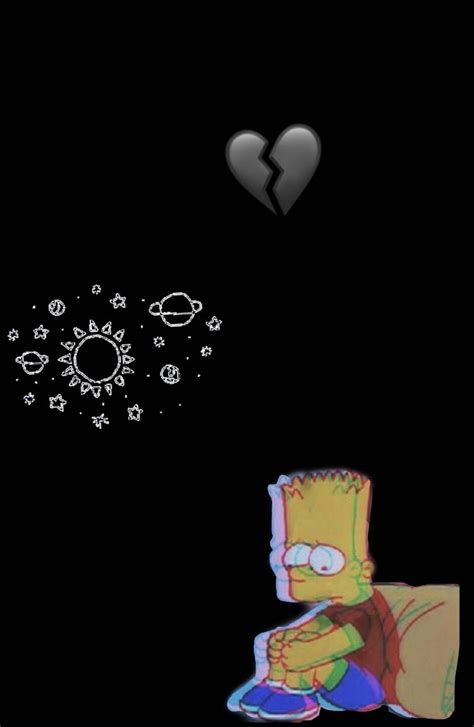 Sad Wallpaper Aesthetic Simpsons Broken Heart Wallpaper Quotes