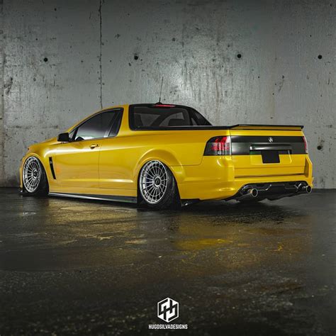 Holden Commodore Ute Rendered On Rotiform Wheels Is A Low Riding Mullet