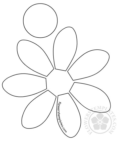 Daisy Pattern Cut Out Flowers Templates