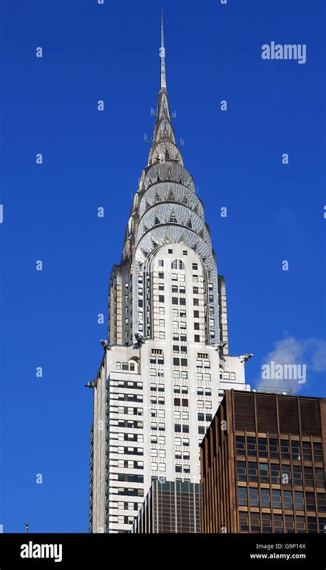 The Art Deco Chrysler Building In Midtown Manhattan New York City That