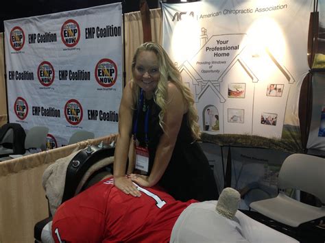 Chiropractic ACA Booth At NCSL Conference W Erika Henry DC Atlanta