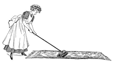 42 Cleaning Lady Clipart Black And White You Should Have It