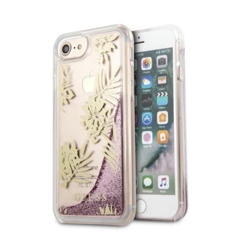 Guess Guhcp7gluppi Apple Iphone Se 202087 Różowypink Hard Case Palm