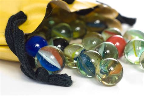Bag Of Marbles Stock Photo Image Of Marbles Childhood 12628402