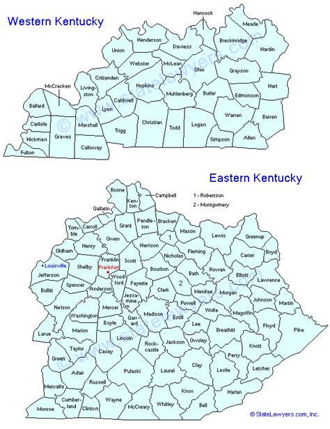 Hg6677 Kentucky County Map Ky