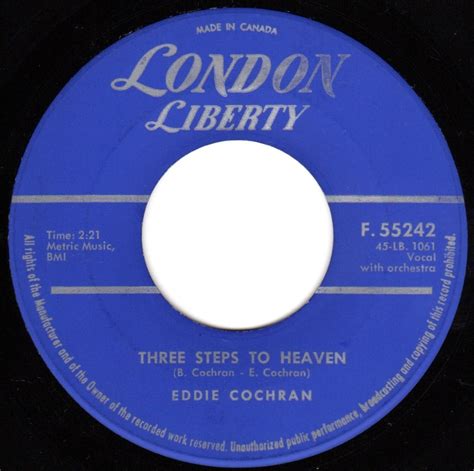 three steps to heaven by eddie cochran 1960 hit song vancouver pop music signature sounds