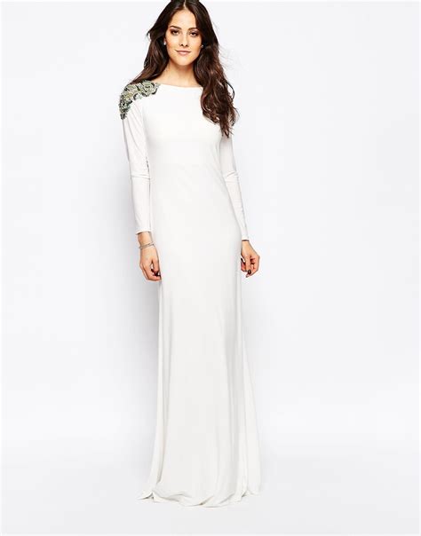 Lyst Forever Unique Calista Long Sleeve Maxi Dress With